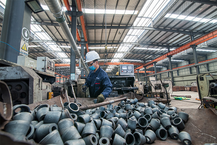 亳州网架配件-锥头加工车间